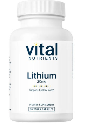 VITAL NUTRIENTS LITHIUM OROTATE 20 MG 90 VEG CAPS