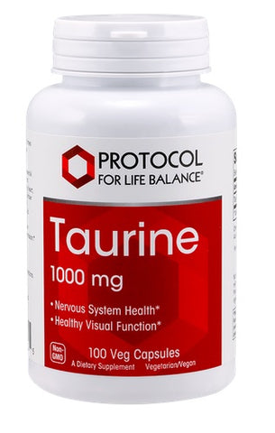 PROTOCOL FOR LIFE BALANCE TAURINE 1000 MG 100 VEG CAPS