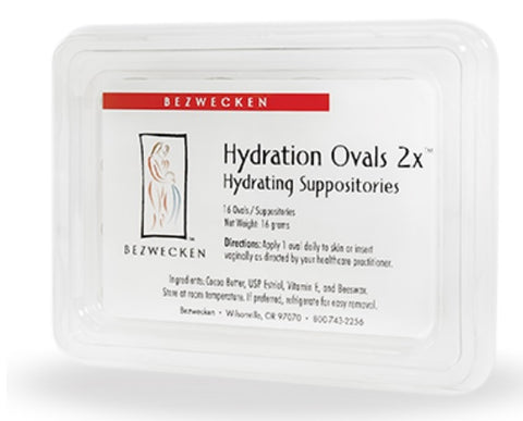 Bezwecken Hydration Ovals™ 2x , 16 oval suppositories