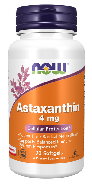 NOW Astaxanthin 4 mg Veggie Softgels (Discounted)