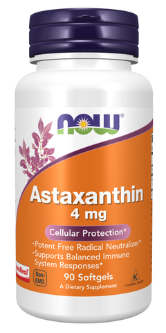 NOW Astaxanthin 4 mg Veggie Softgels (Discounted)