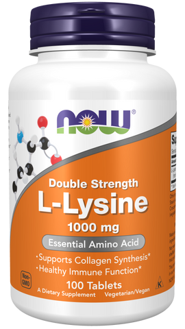 L-Lysine, Double Strength 1000 mg 100CT DISCOUNTED