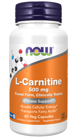 NOW L-Carnitine 500 mg 60ct (Discounted)