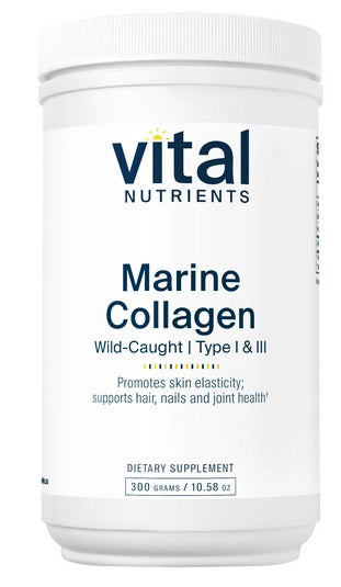 VITAL NUTRIENTS MARINE COLLAGEN WILD CAUGHT TYPE I AND III 300 GRAMS
