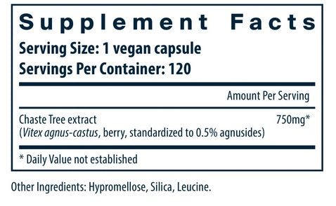 VITAL NUTRIENTS VITEX 750 120 VEG CAPS