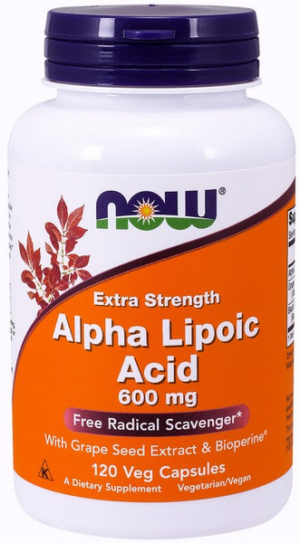Now Foods, Alpha Lipoic Acid, 600 Mg, 120 Veg Caps