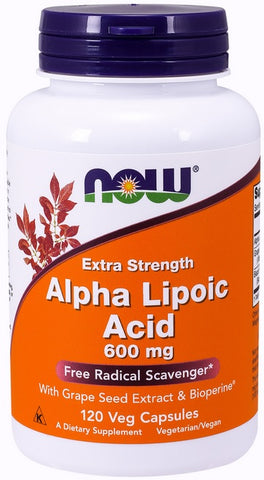 Now Foods, Alpha Lipoic Acid, 600 Mg, 120 Veg Caps