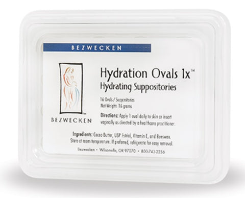 Bezwecken Hydration Ovals™ 1x , 16 oval suppositories