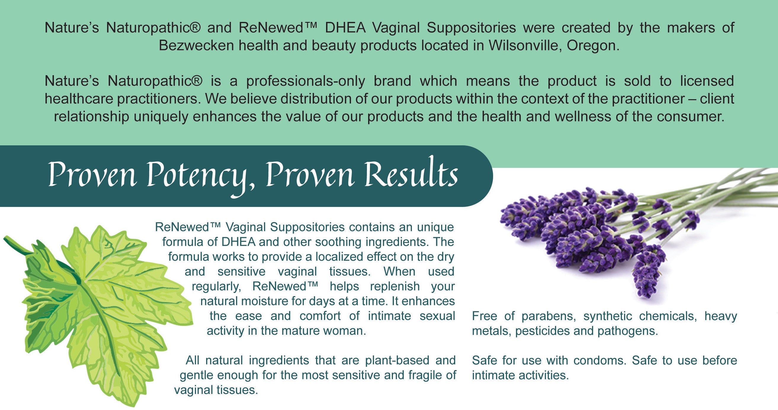 Bezwecken, ReNewed™ DHEA, 15 Vaginal Suppositories Natural Doctor