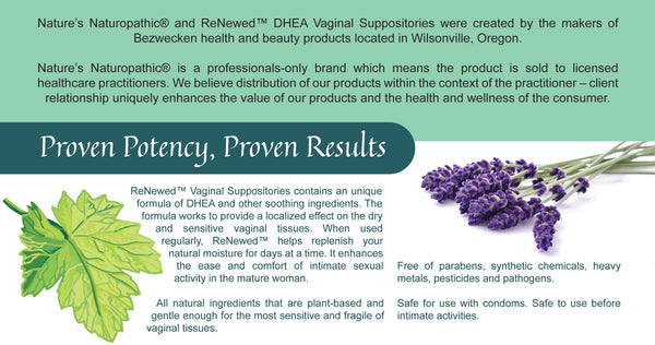 Bezwecken, ReNewed™ DHEA, 15  Vaginal Suppositories